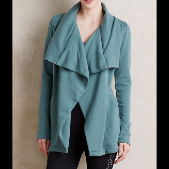 Anthropologie Jackets & Blazers - Anthropologie Sz L Draped Collar Jacket Sat/Sun
